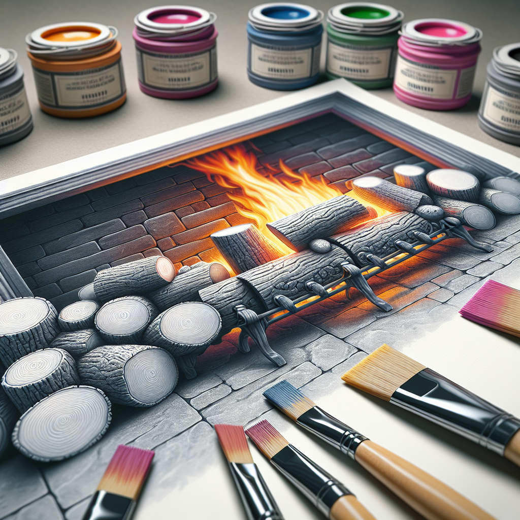 The Best Paint for Refreshing Your Ceramic Fireplace Logs