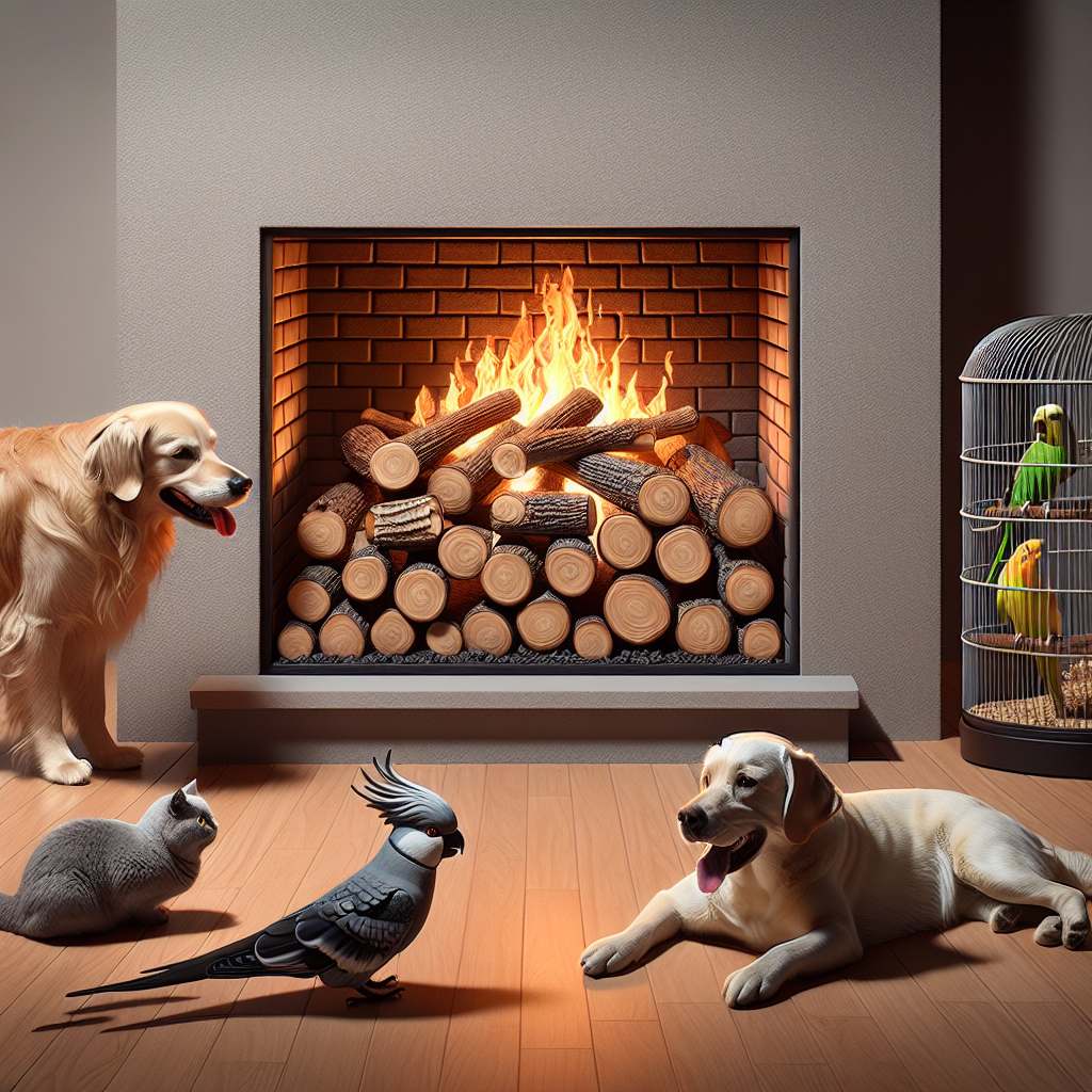 Are Ceramic Fireplace Logs Safe for Pets?