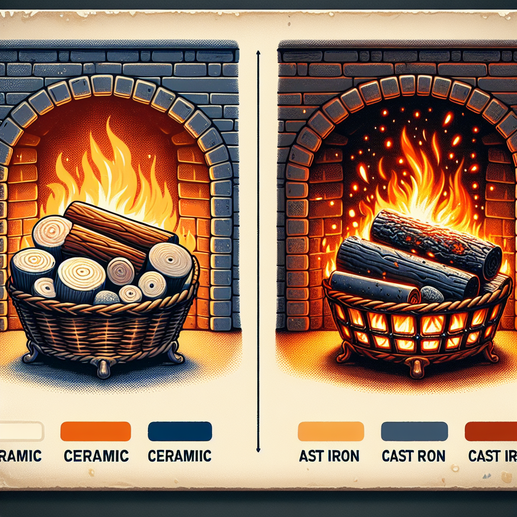 Ceramic Fireplace Logs vs. Cast Iron Logs: Which Is Better?