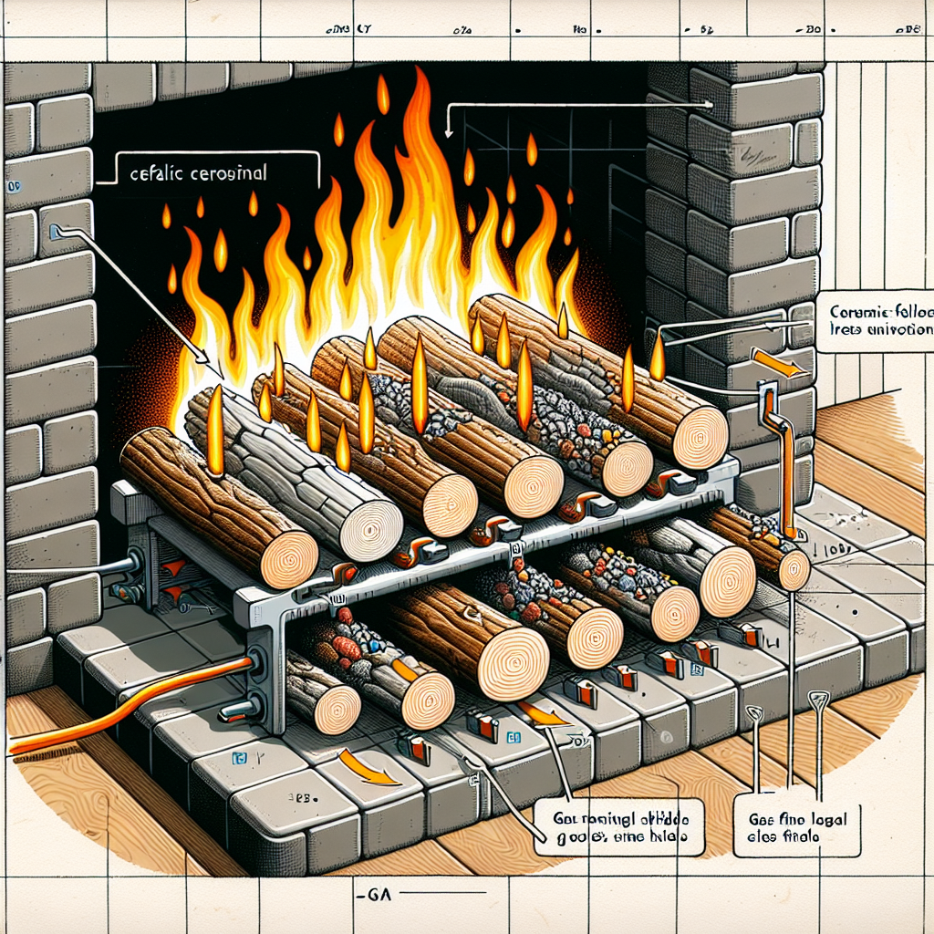 how do ceramic fireplace logs work