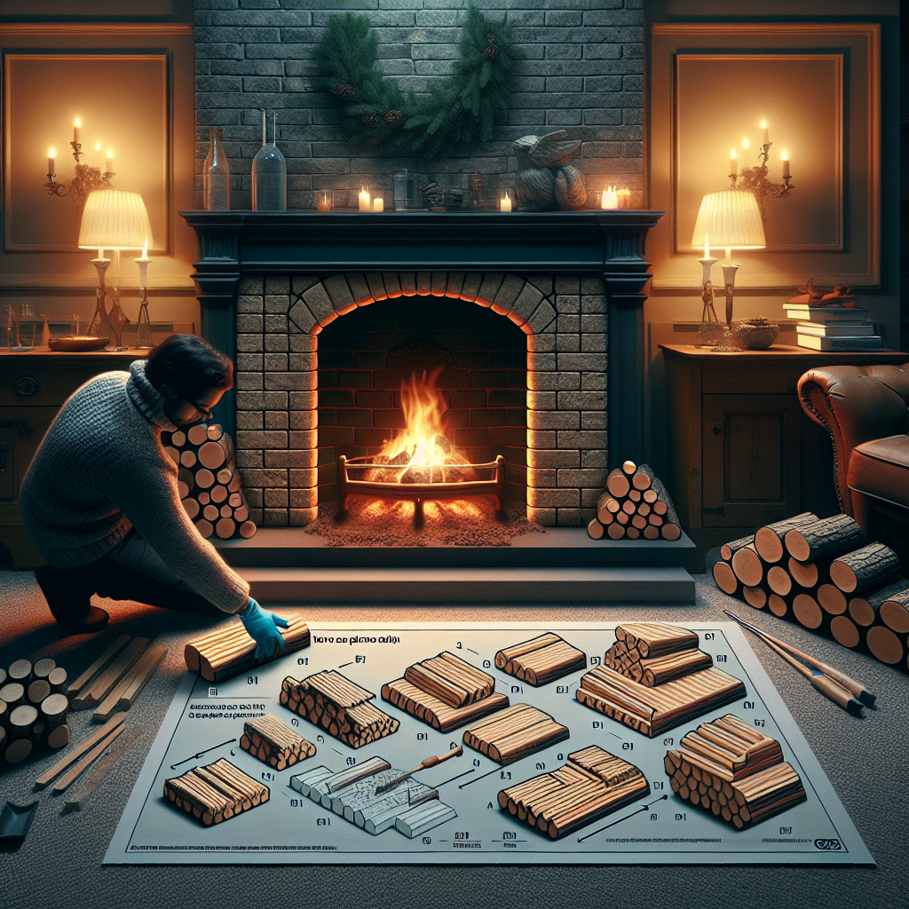 how to place ceramic logs in fireplace