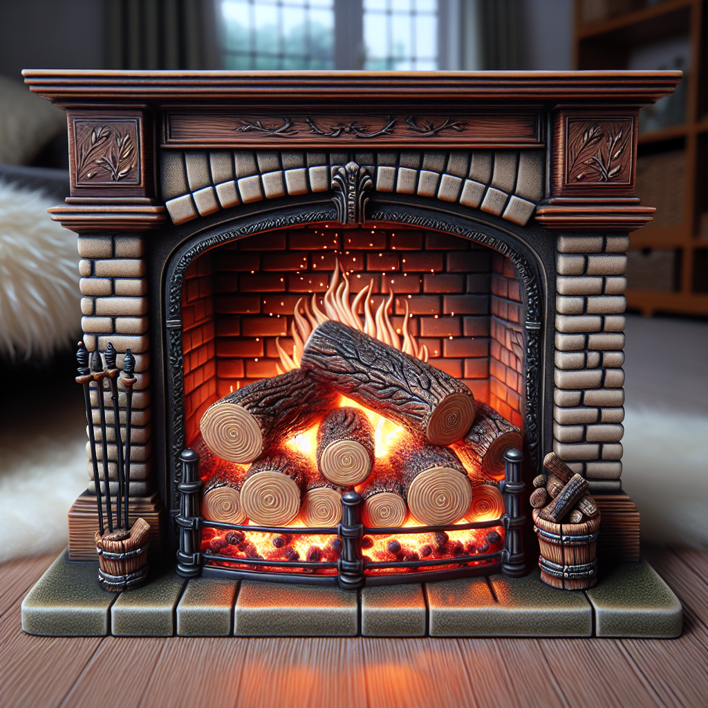 can you use ceramic logs in a wood burning fireplace