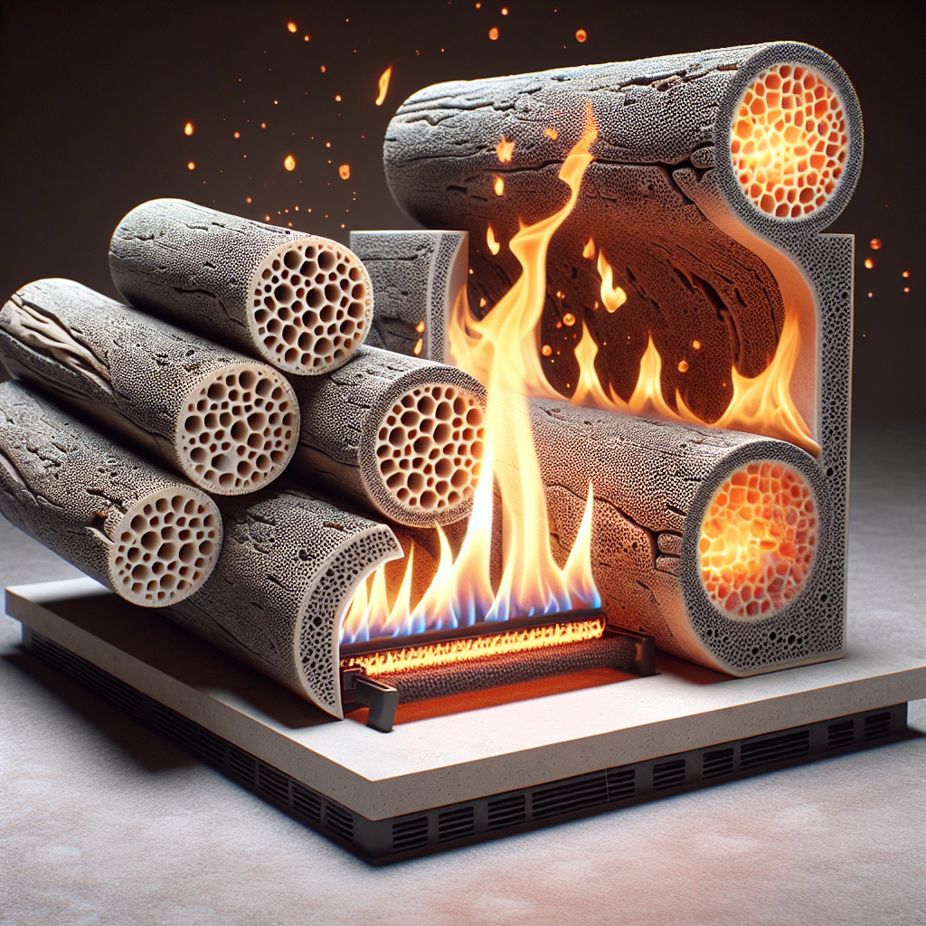 how do ceramic logs work