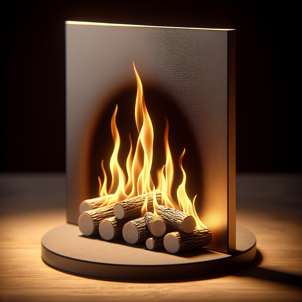 can the flames from bioethanol fire touch the ceramic logs