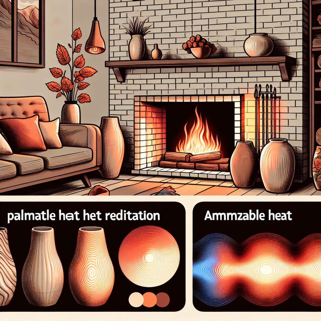 do ceramic logs radiate heat