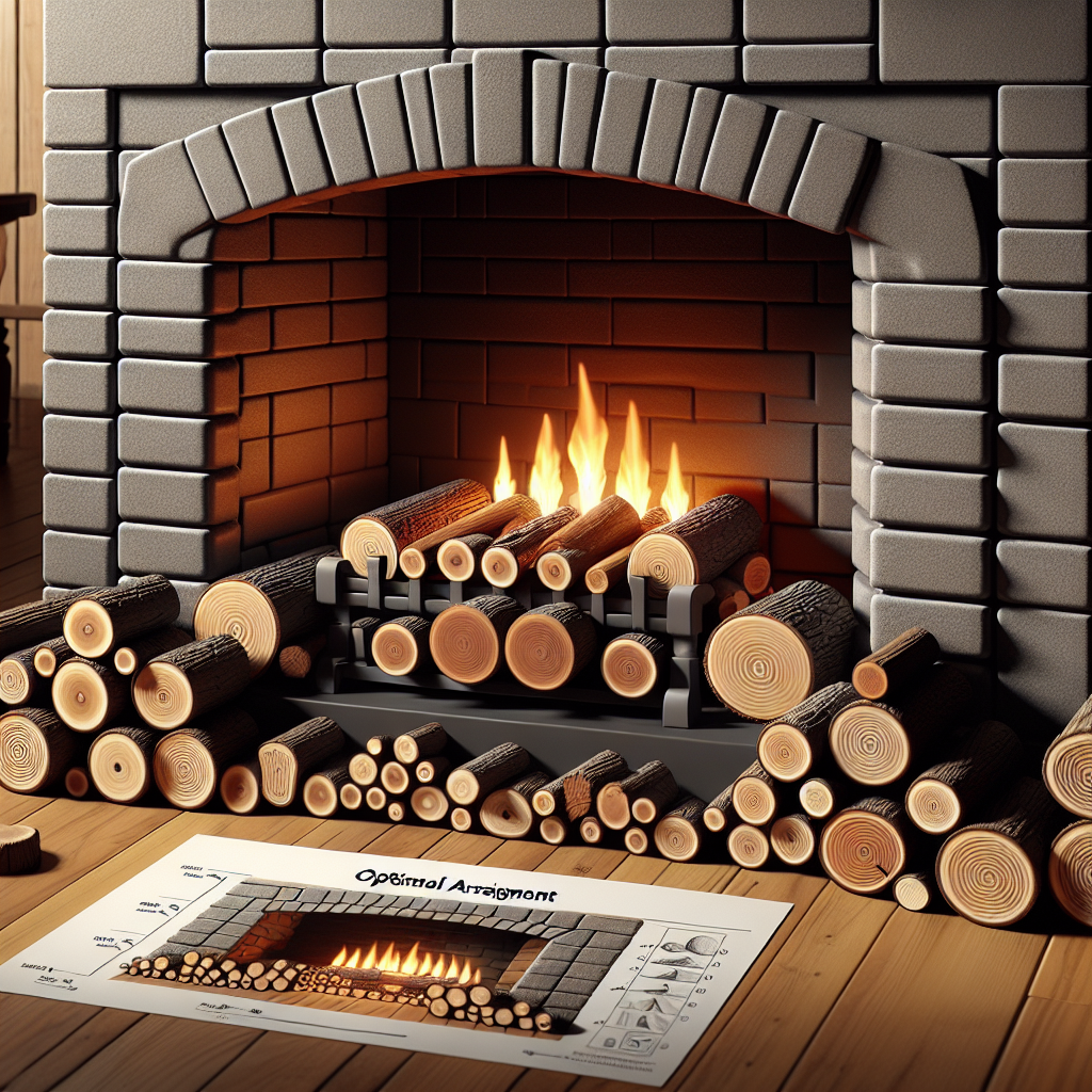how to arrange ceramic logs in a gas fireplace