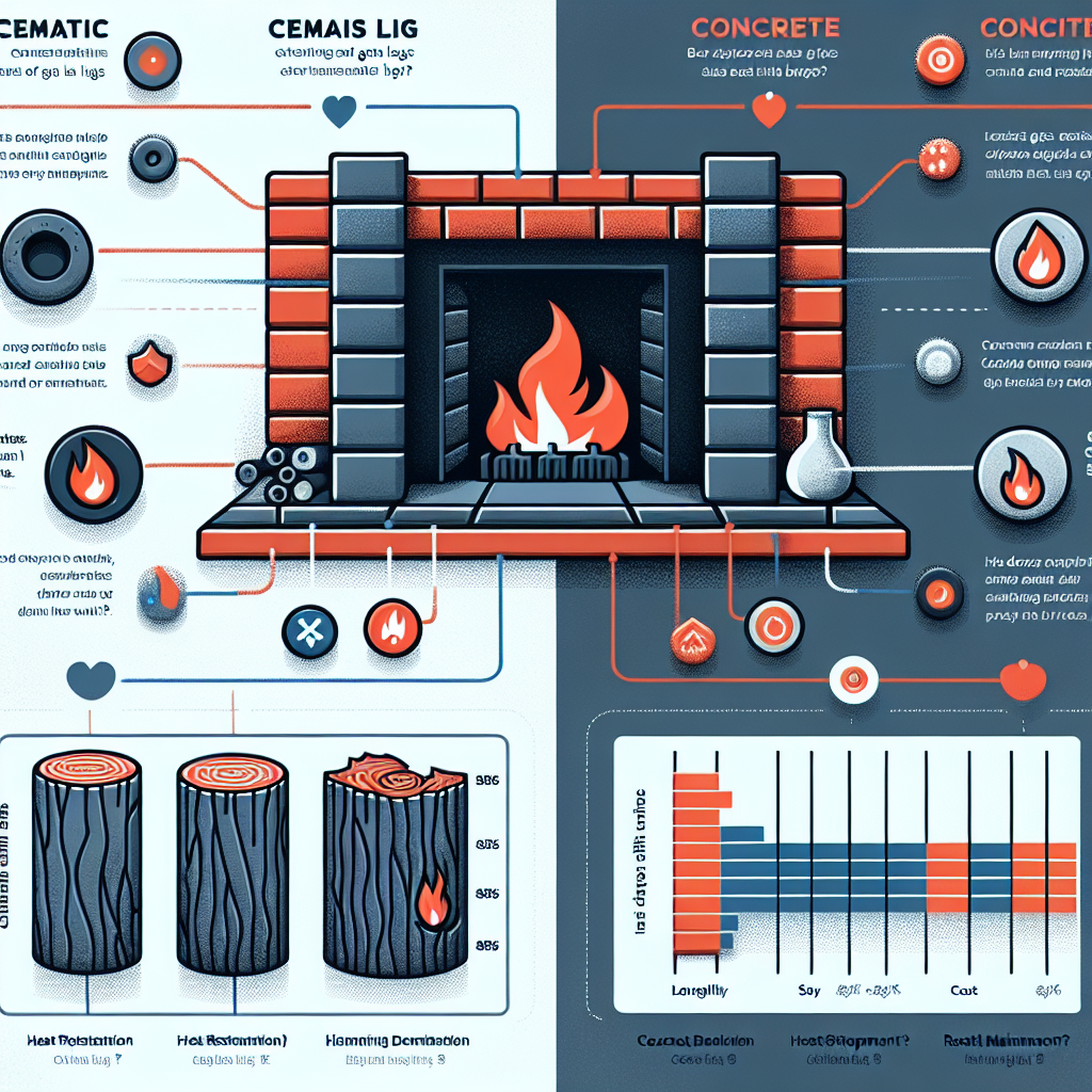 are ceramic or concrete logs better in gas logs