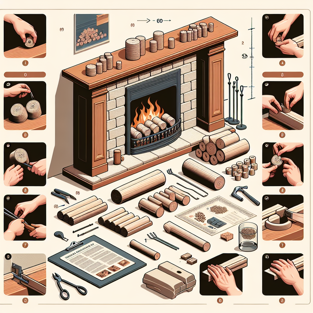 how to install ceramic fireplace logs