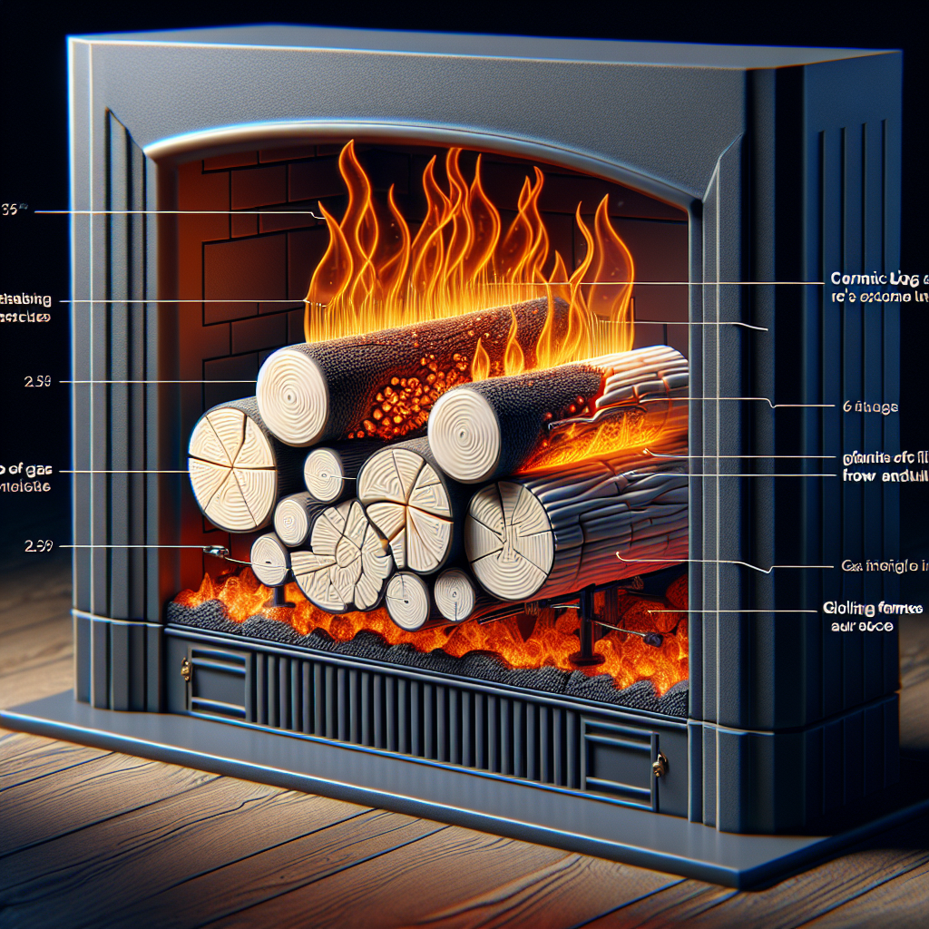 how do ceramic fireplace logs work