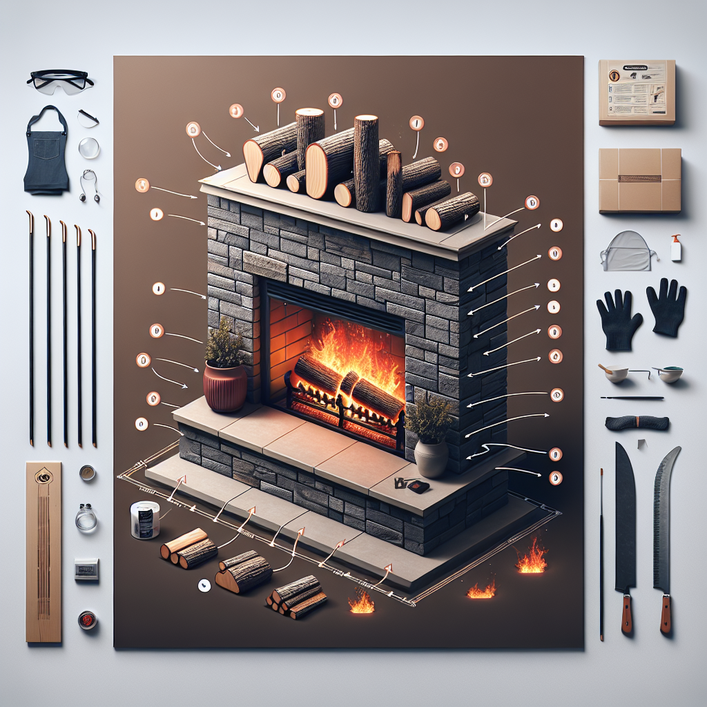 how to set up ceramic fireplace logs