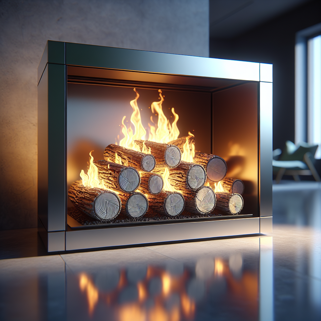 can you put ceramic logs over bioethanol fire