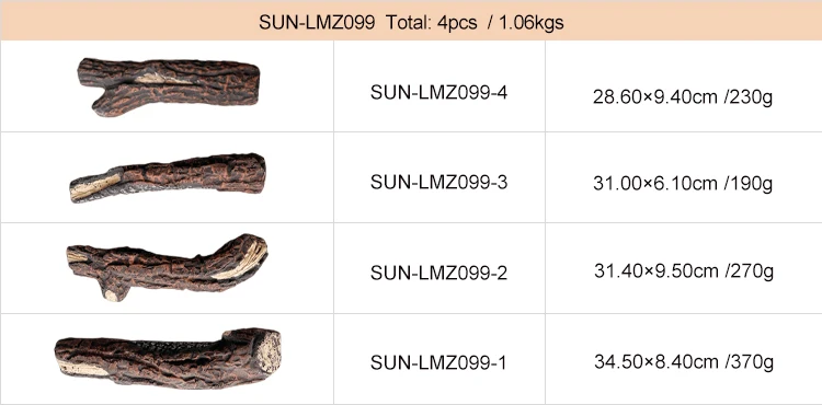 ceramic fireplace logs