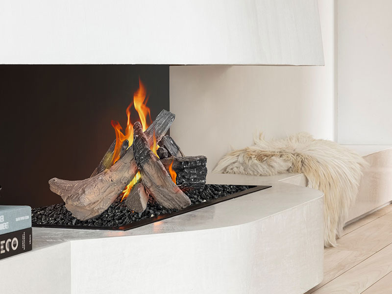How to remove soot from gas logs