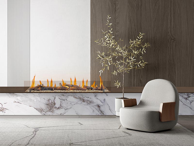 ceramic fireplace log set 1