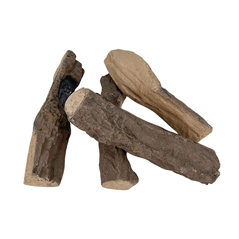 10 Inch Ceramic Fire Wood Fireplace Fake Logs- Ceramic Gas Logs ...