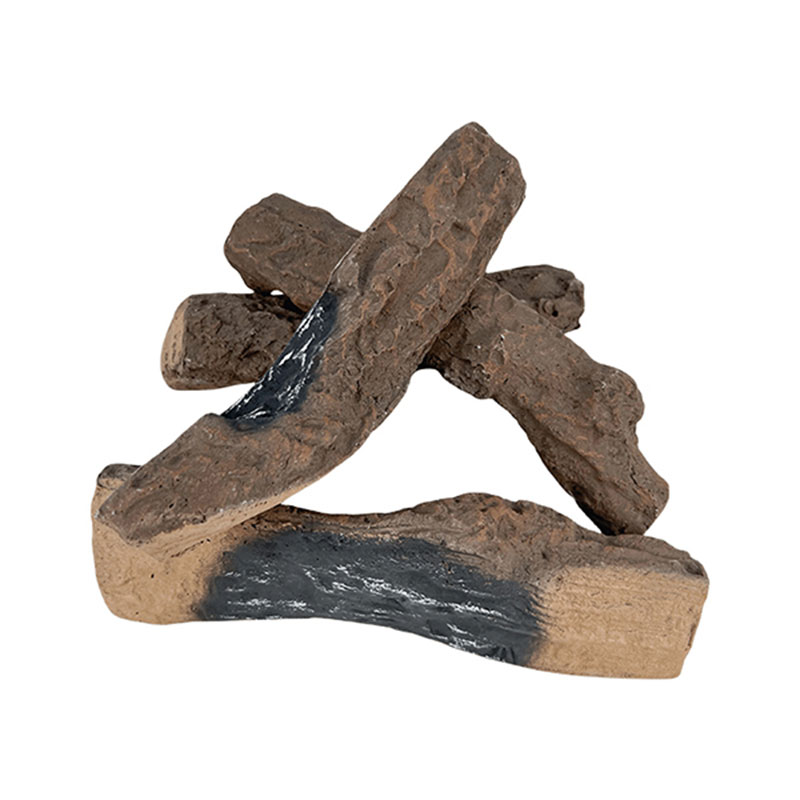 10 Inch Ceramic Fire Wood Fireplace Fake Logs- Ceramic Gas Logs ...