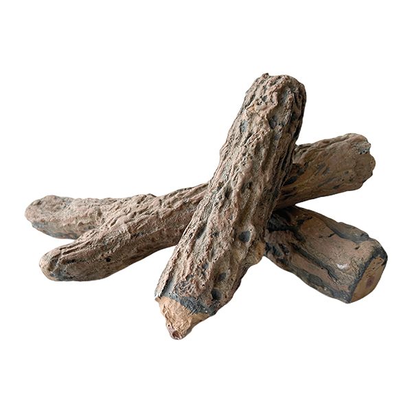 12 Inch Ceramic Gas Logs Set Wood Burning Alternative- Ceramic Gas Logs ...