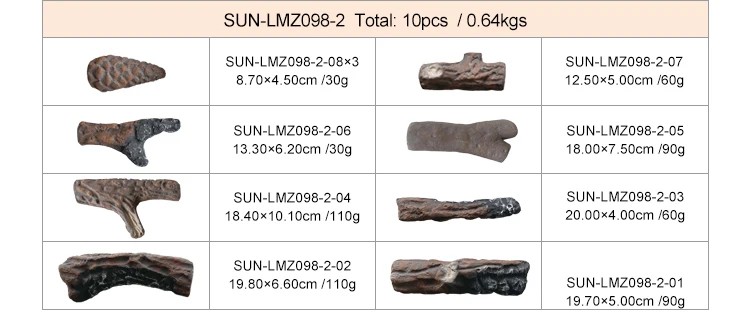 ceramic logs for outdoor fire pit 5