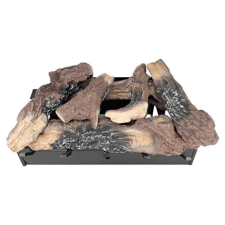 Designer series burgundy gas logs