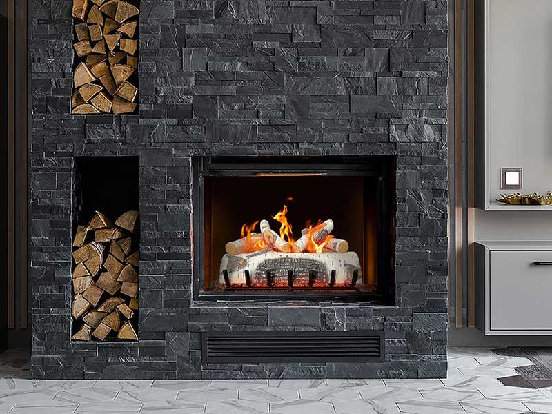 White Mountain Hearth Ceramic Fiber Birch Gas Logs