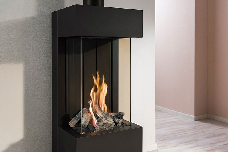 realistic fake log burner