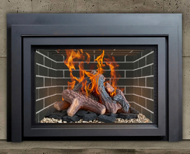 faux log fire 3