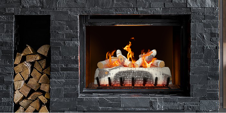 Grand Birch Gas Log Set